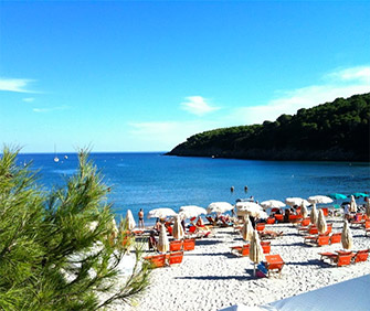 Lido Solitario on the beach of Fetovaia