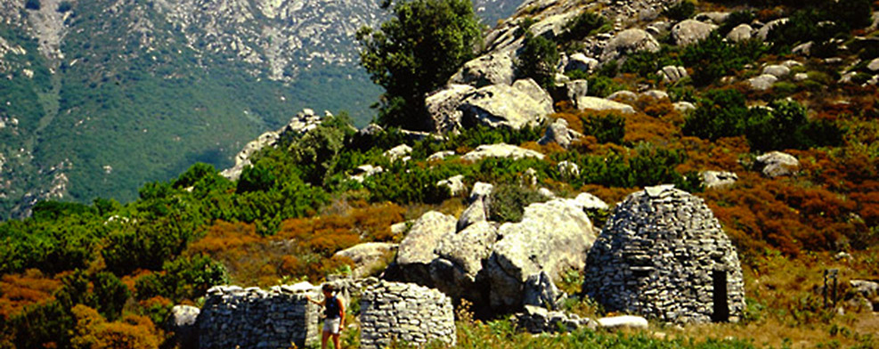 Elba Island, the mountains at Chiessi